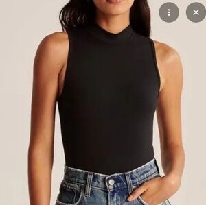 Abercrombie Mock Neck Sleeveless Bodysuit